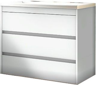 Напольная тумба под раковину Art&Max Family 100см белый глянцевый FAMILY-1000-3C-PIA-BL